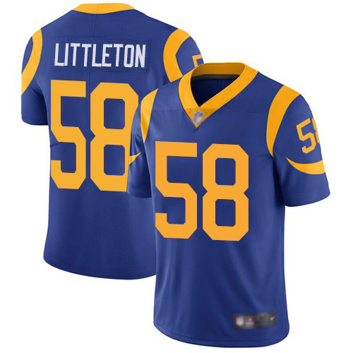 Los Angeles Rams Limited Royal Blue Men Cory Littleton Alternate Jersey NFL Football 58 Vapor Untouchable